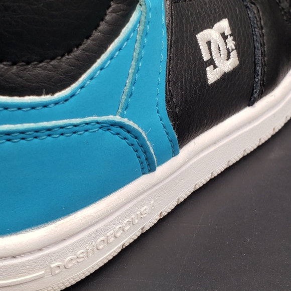 DC Pure High Top Toddlers Sneaker. Black / Blue Size 7 - Picture 14 of 14